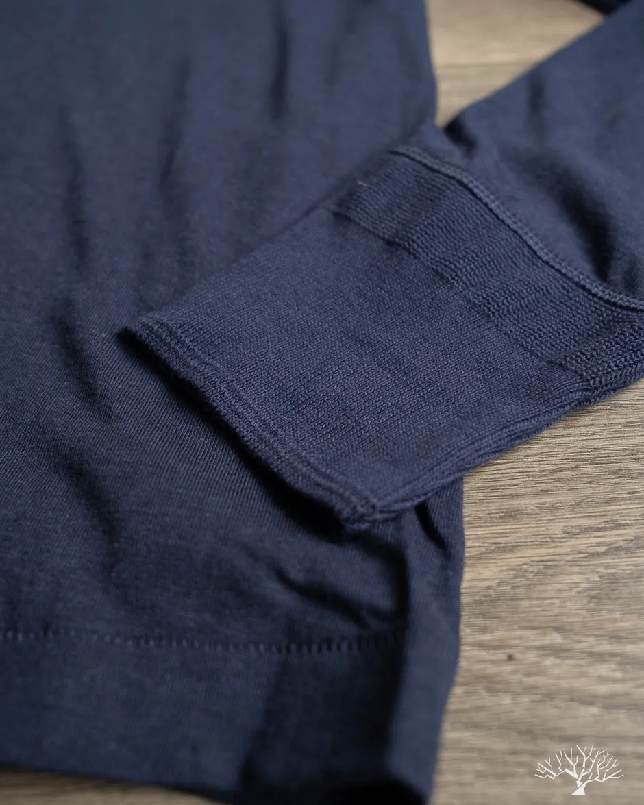 102 Vintage Henley - Ink Blue