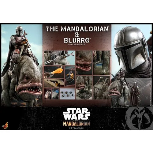 1:6 Star Wars : The Mandalorian - Mandalorian & Blurrg Figure Set TMS046 Hot Toys