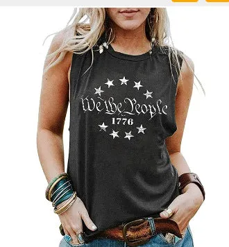 1776 PRINTED WOMEN'S TANK TOP