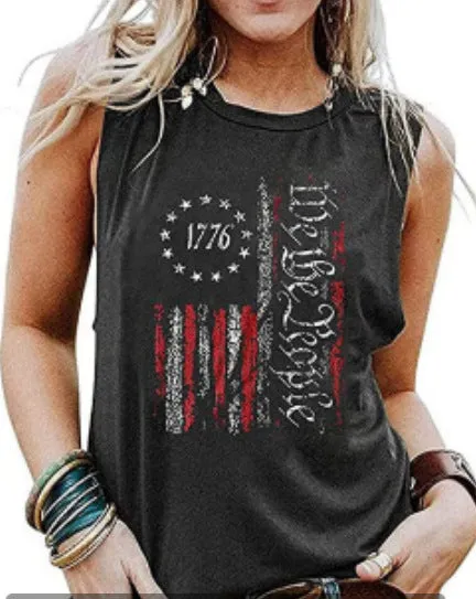 1776 PRINTED WOMEN'S TANK TOP