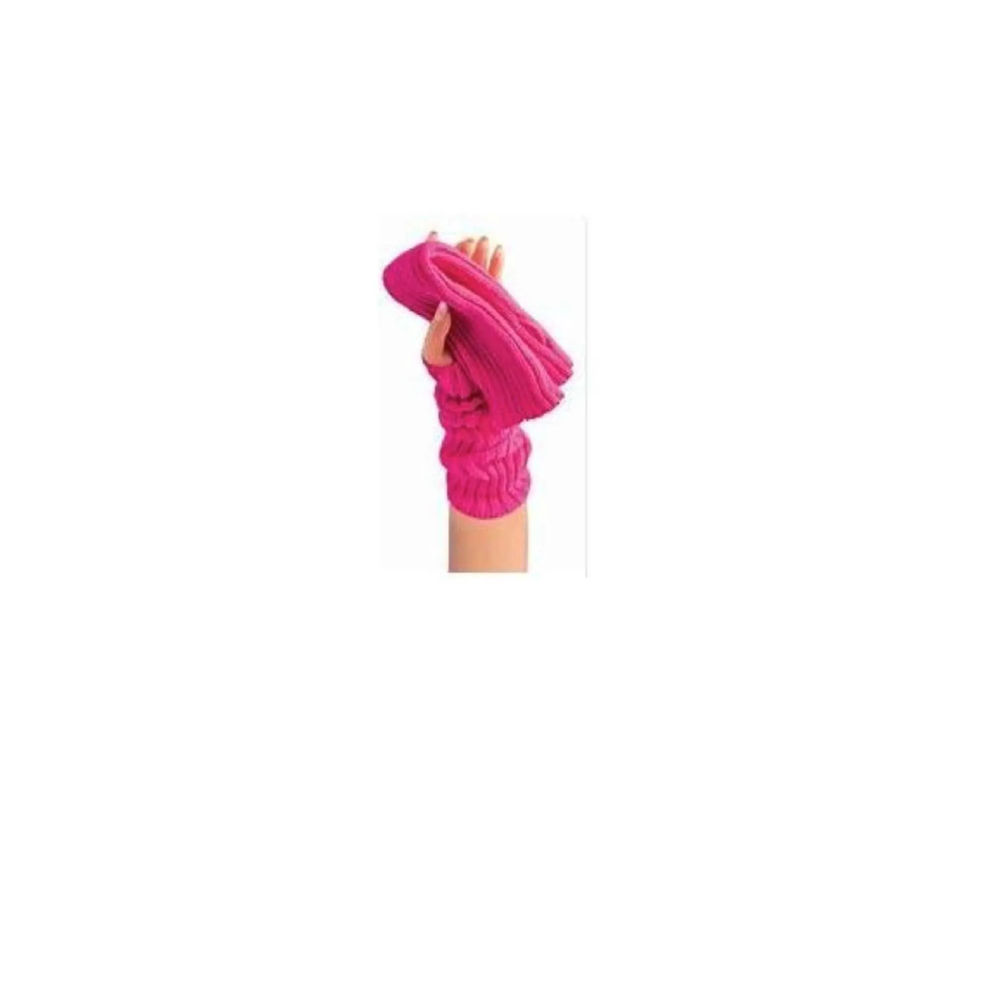 80s Pink Wrist Warmers for Adults, 1 Count