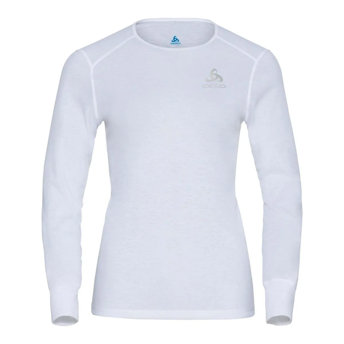 Active Warm Eco Long Sleeve Crew Baselayer - White