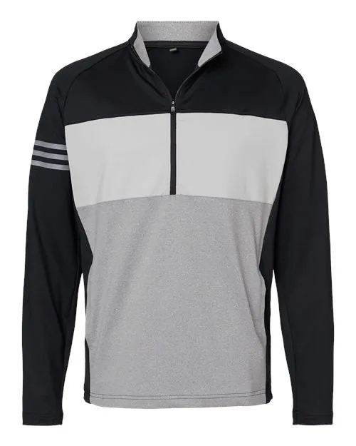 Adidas Men's 3-Stripes Competition Quarter-Zip Pullover