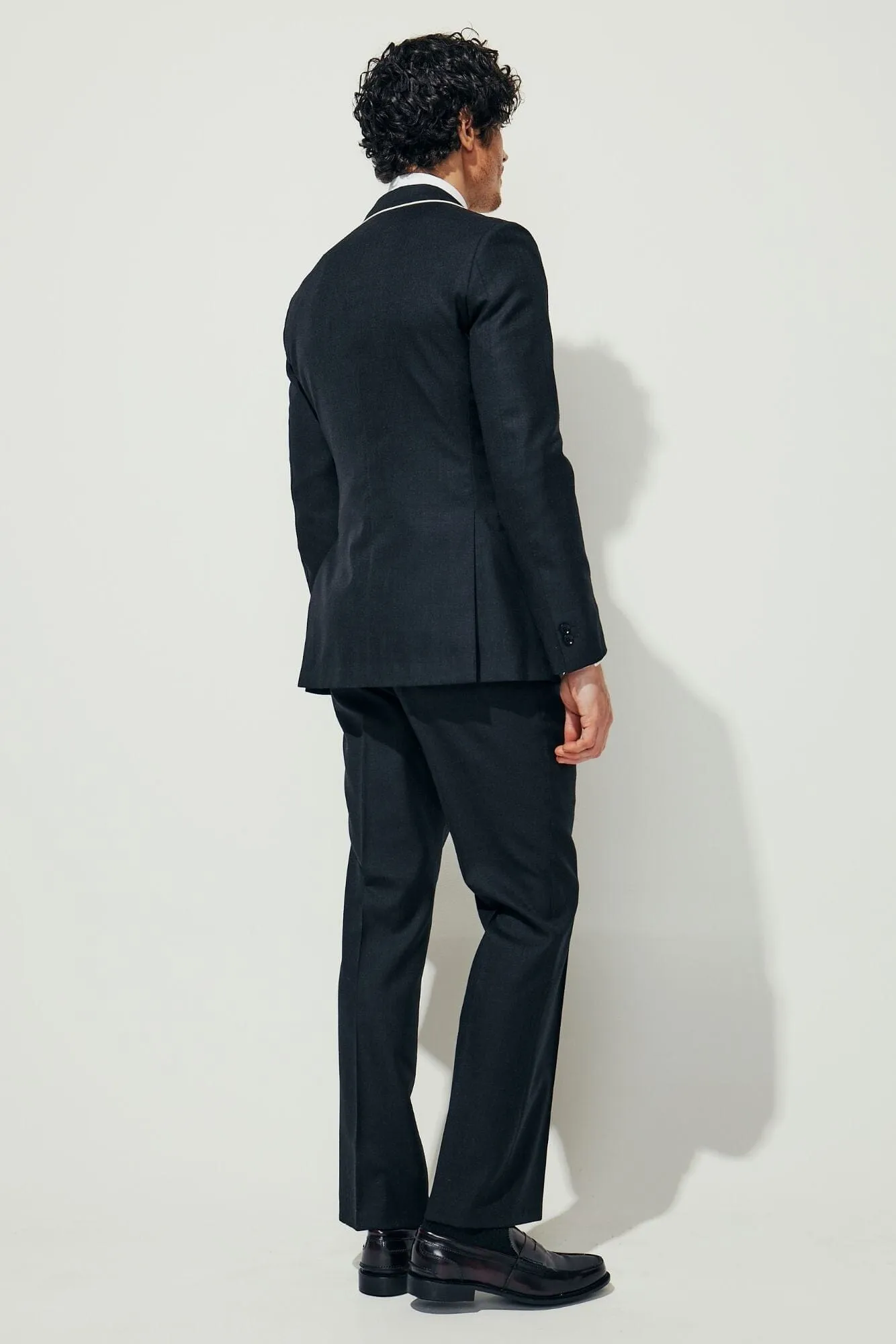 Aiden Sports Jacket - Dark Charcoal Tropical Wool