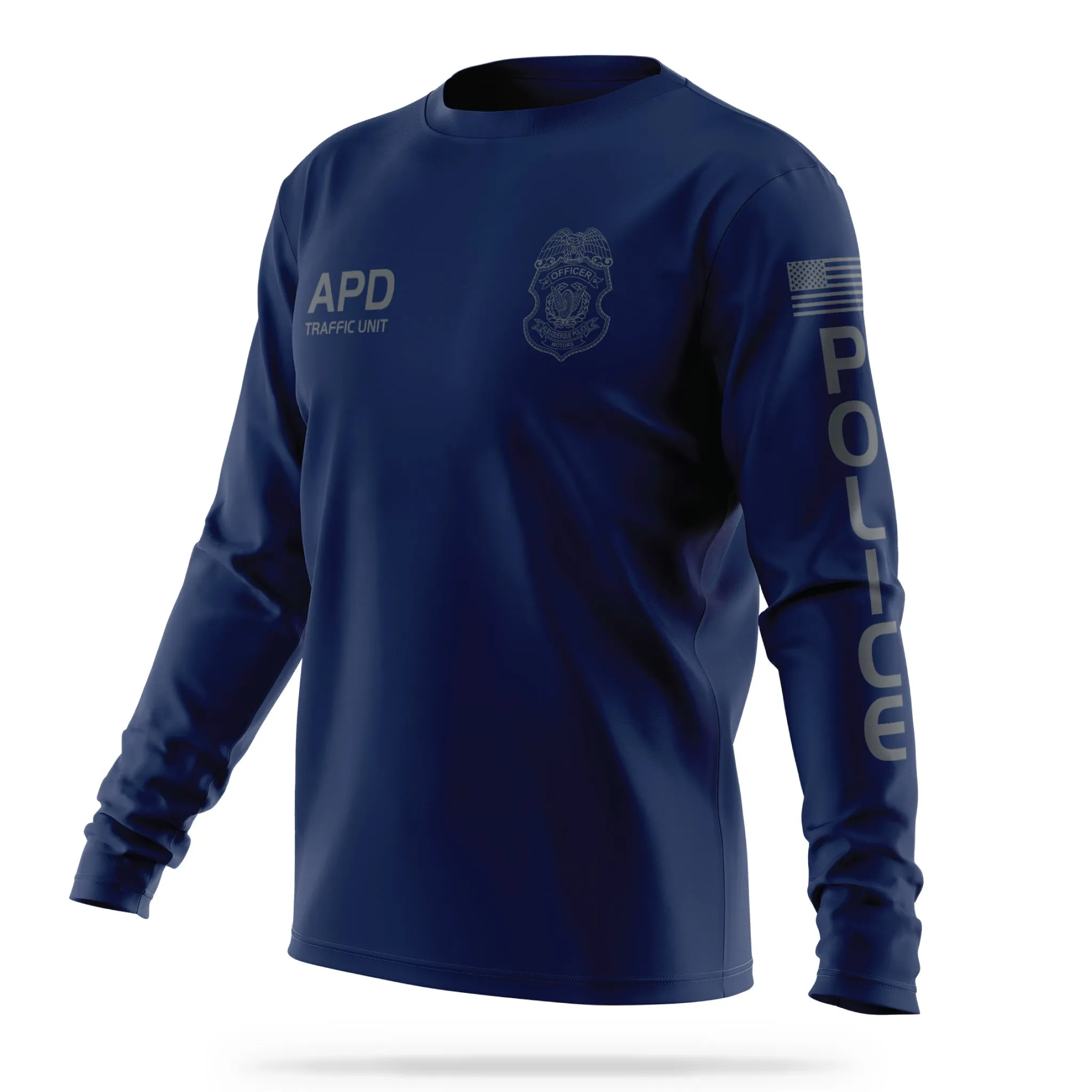 [ALBUQUERQUE PD] Motors Unit Men's Utility Long Sleeve [NVY/GRY]