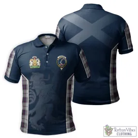 Alexander of Menstry Dress Tartan Men's Polo Shirt with Family Crest and Lion Rampant Vibes Sport Style