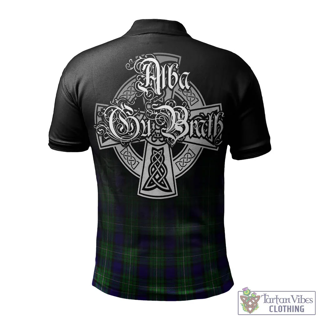 Alexander Tartan Polo Shirt Featuring Alba Gu Brath Family Crest Celtic Inspired