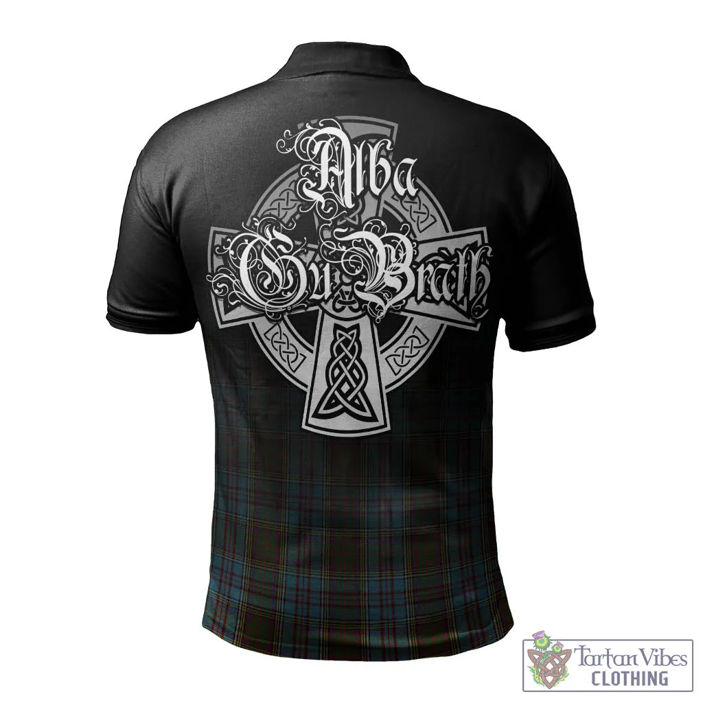 Anderson Tartan Polo Shirt Featuring Alba Gu Brath Family Crest Celtic Inspired