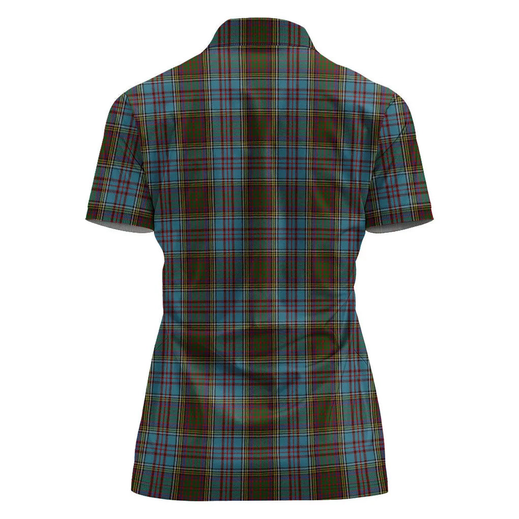 Anderson Tartan Polo Shirt For Women