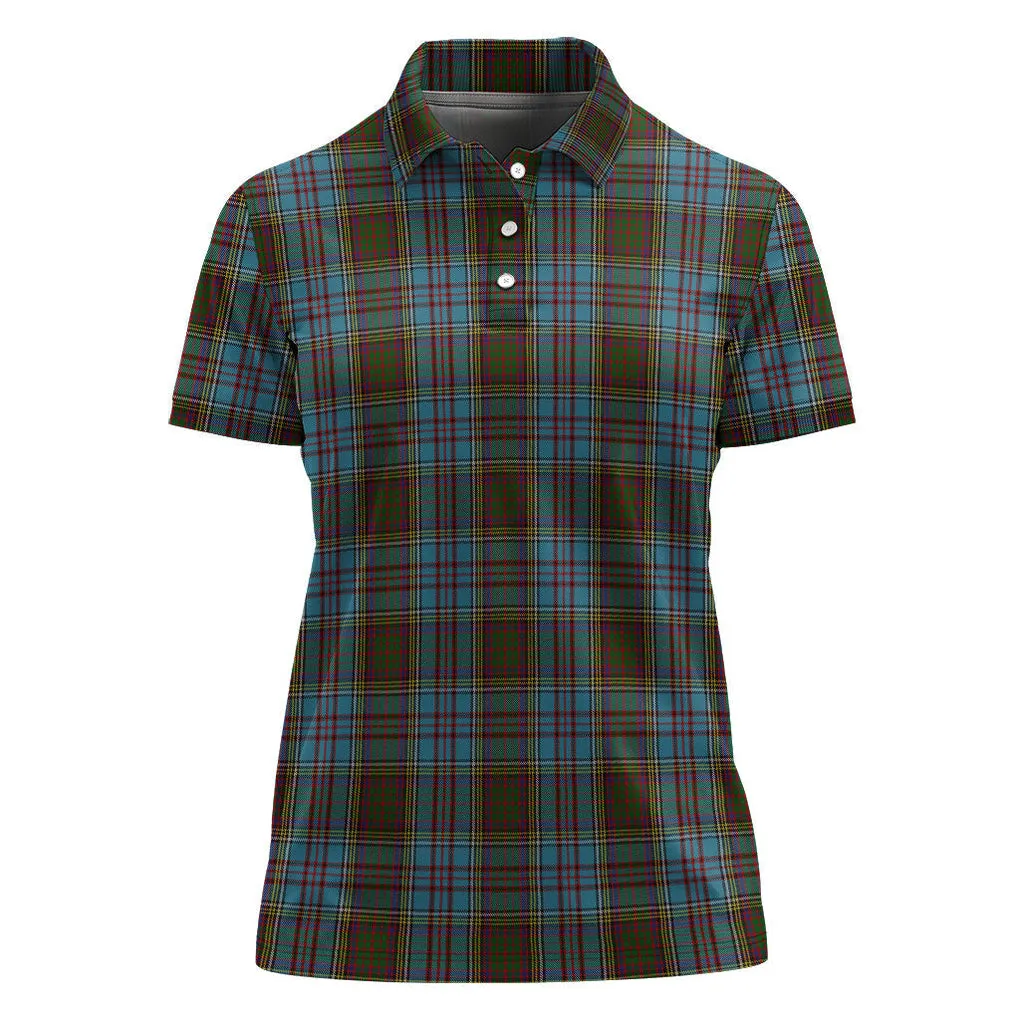 Anderson Tartan Polo Shirt For Women