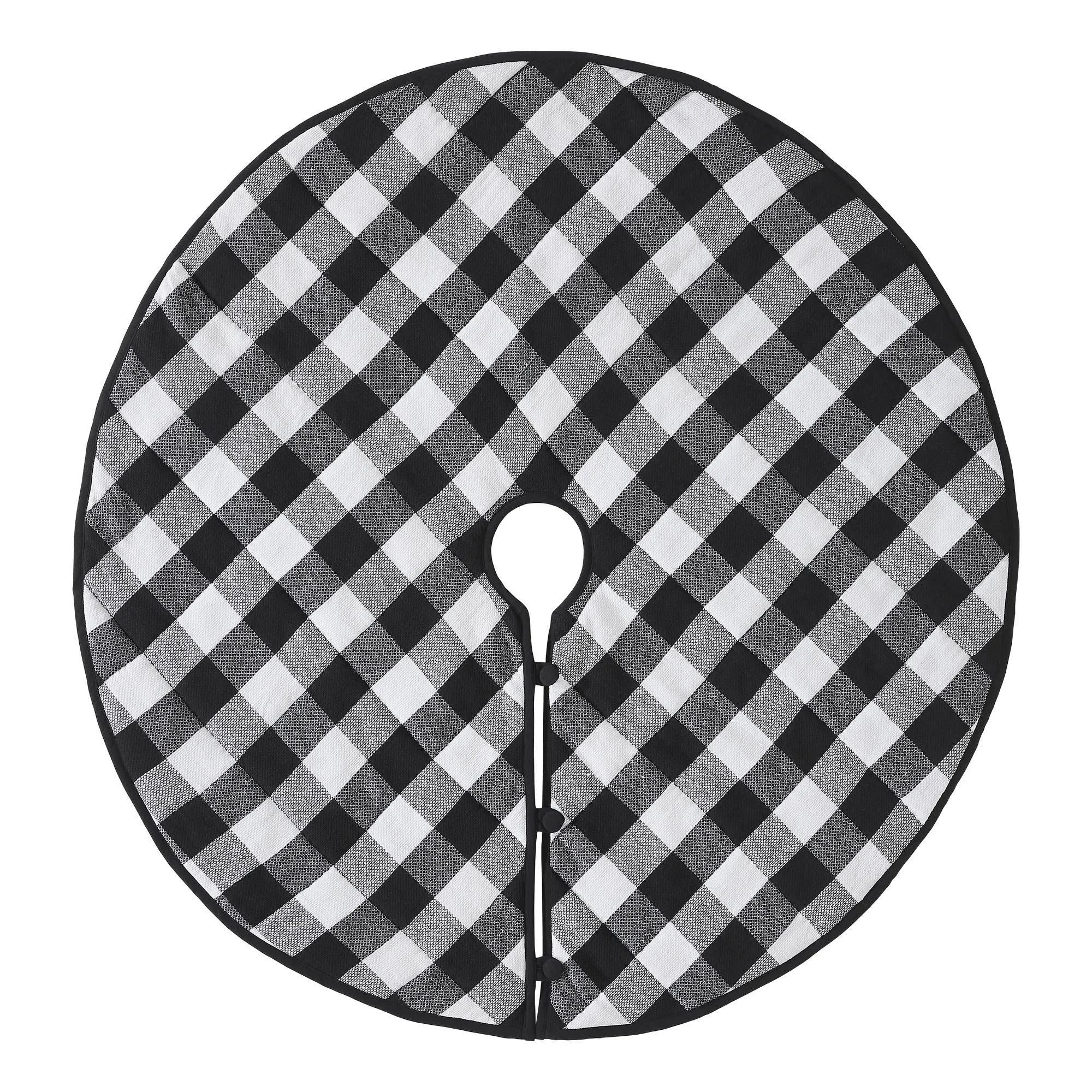 Annie Black Check Tree Skirt 48