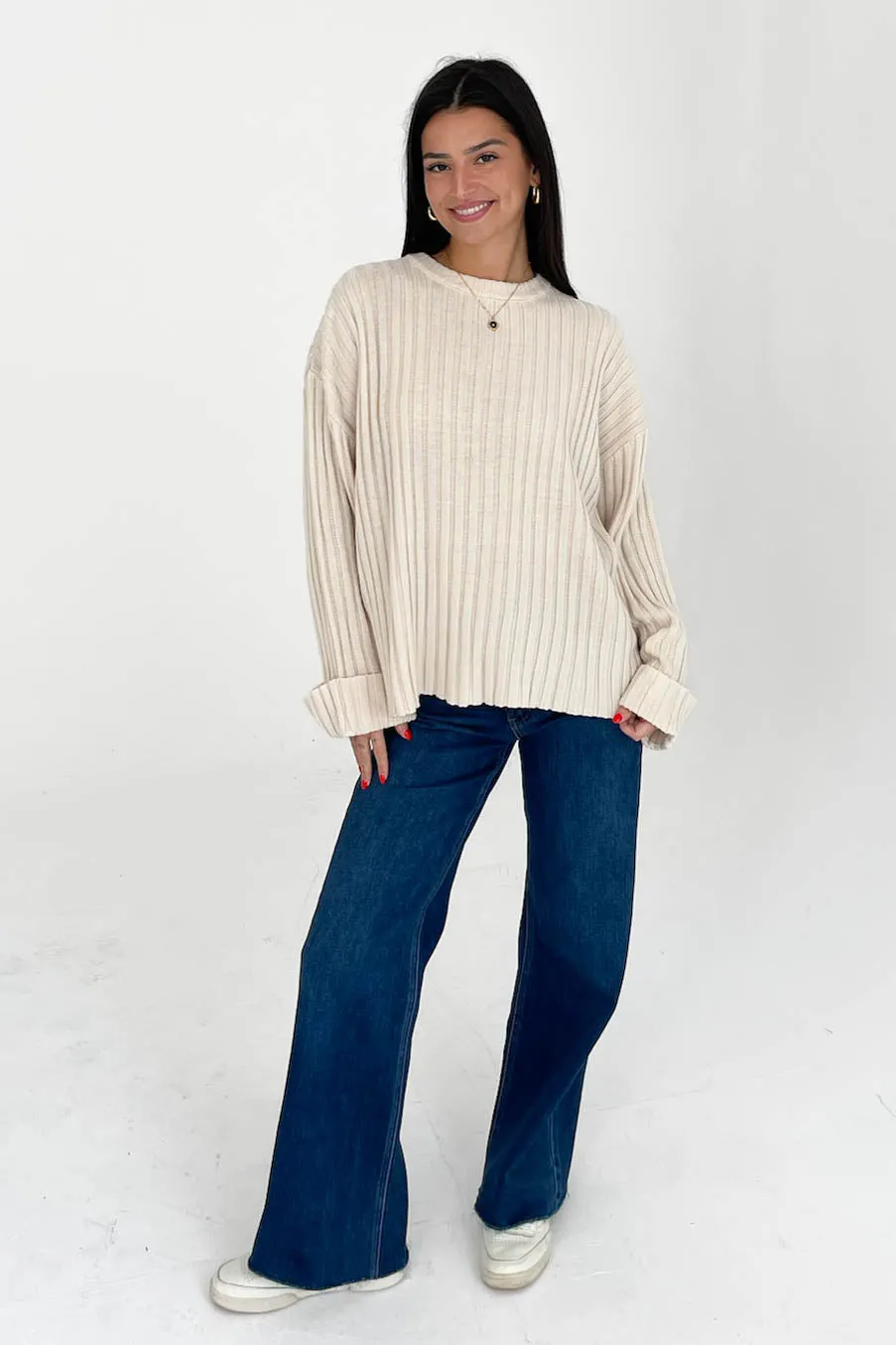 Avalon Sweater in Cream