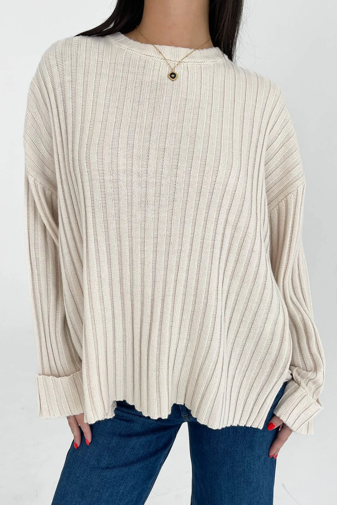 Avalon Sweater in Cream