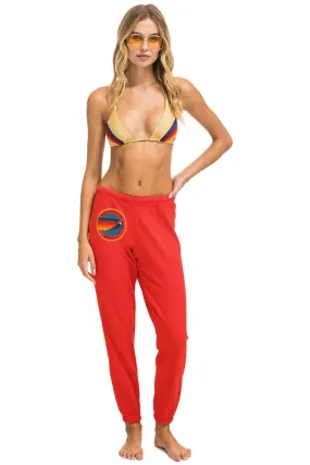 AVIATOR NATION ASPEN SWEATPANTS - RED