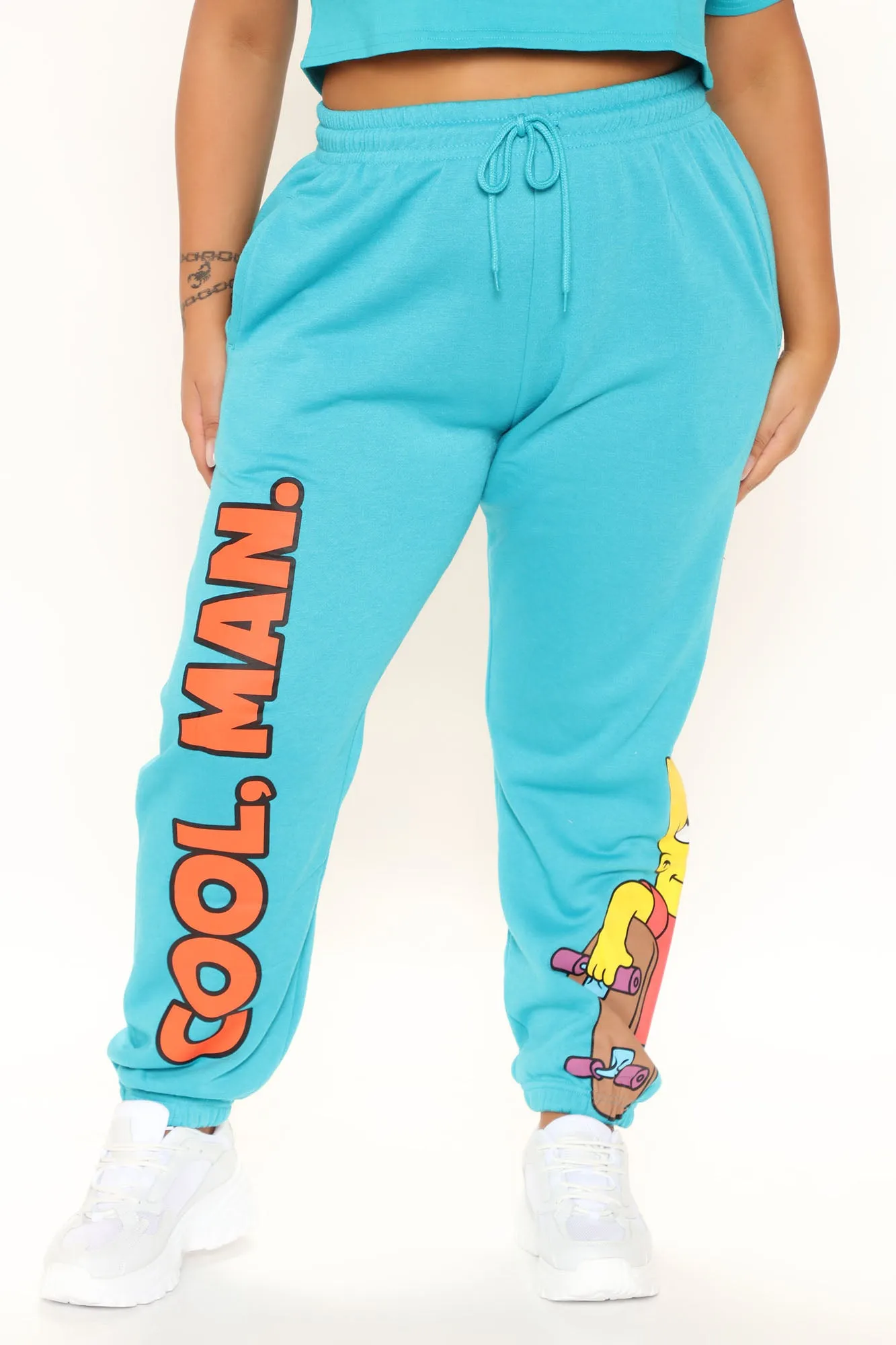 Aye Carumba Bart Simpson Sweatpants - Blue