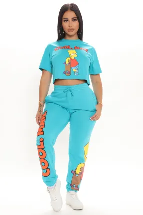 Aye Carumba Bart Simpson Sweatpants - Blue