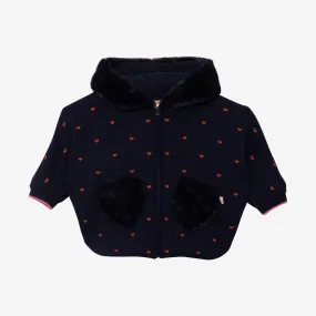 Baby girl navy knt coat