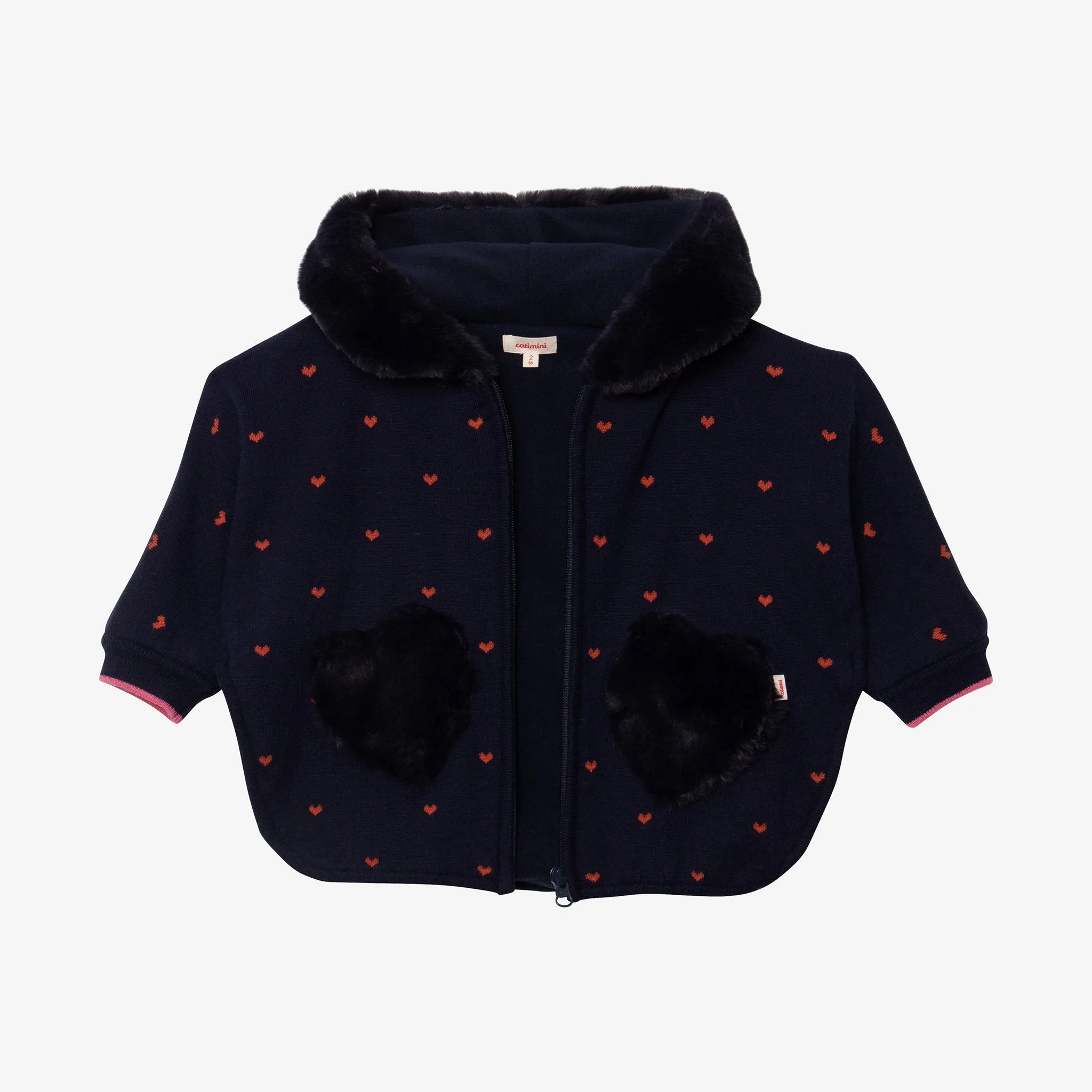 Baby girl navy knt coat