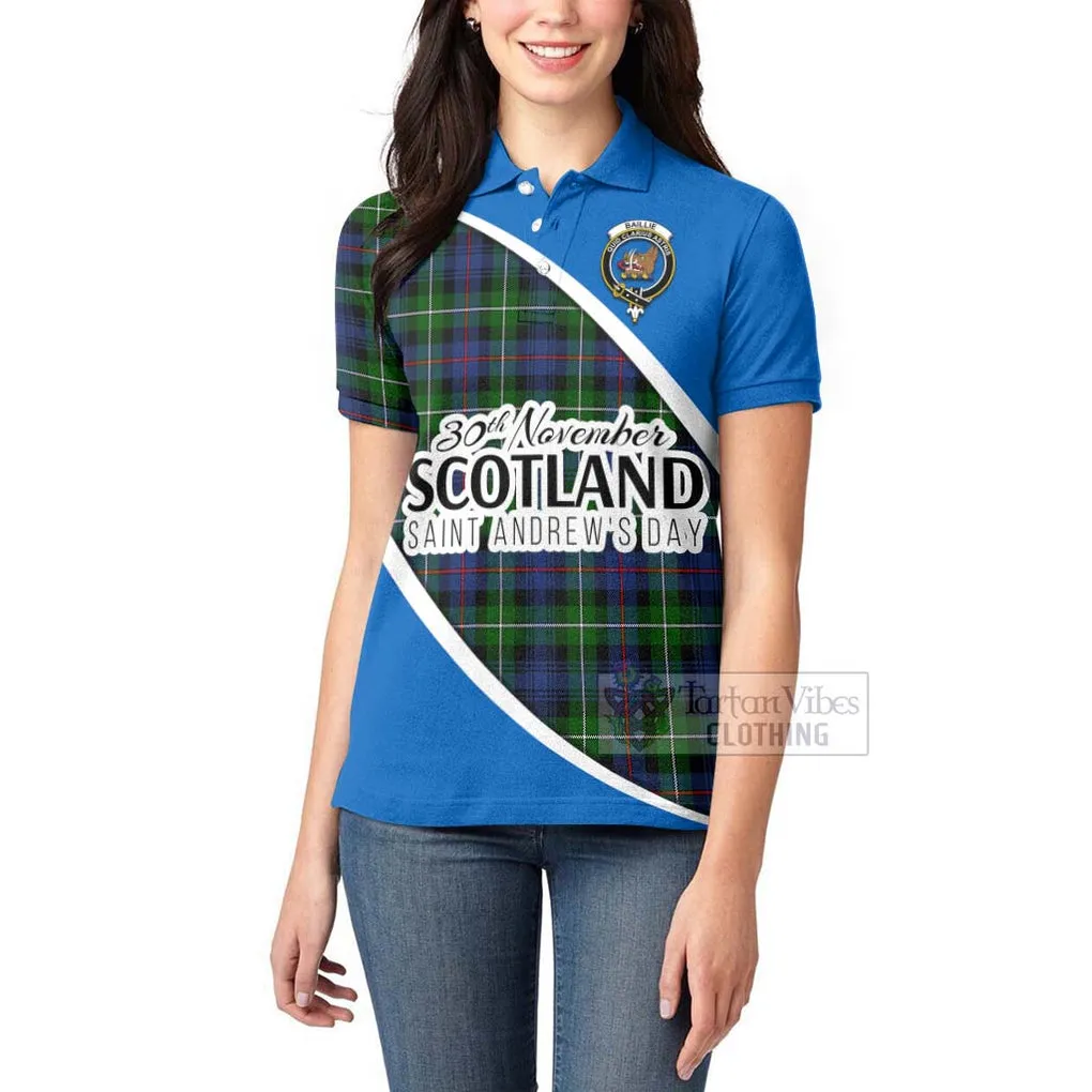 Baillie (Bailey) Family Crest Tartan Women's Polo Shirt Celebrate Saint Andrew's Day in Style