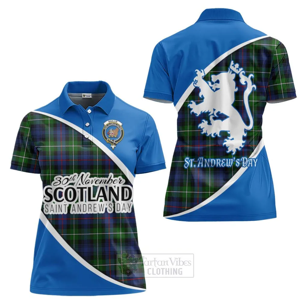 Baillie (Bailey) Family Crest Tartan Women's Polo Shirt Celebrate Saint Andrew's Day in Style