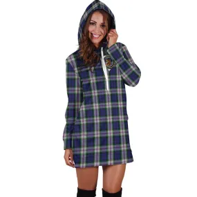 Baird Dress Tartan Hoodie Dress with Family Crest