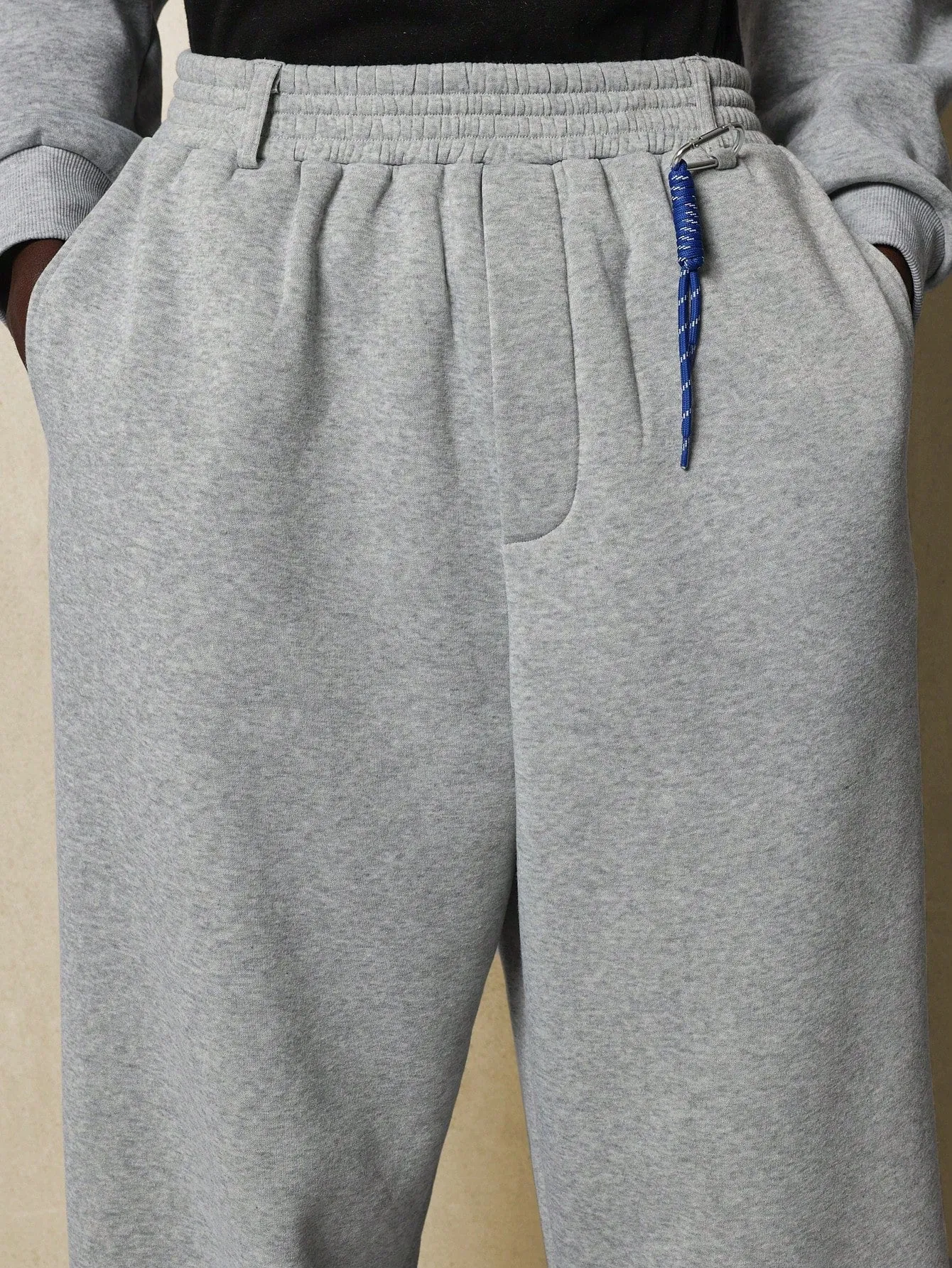 Balloon Fit Sweatpants With Metal Trim