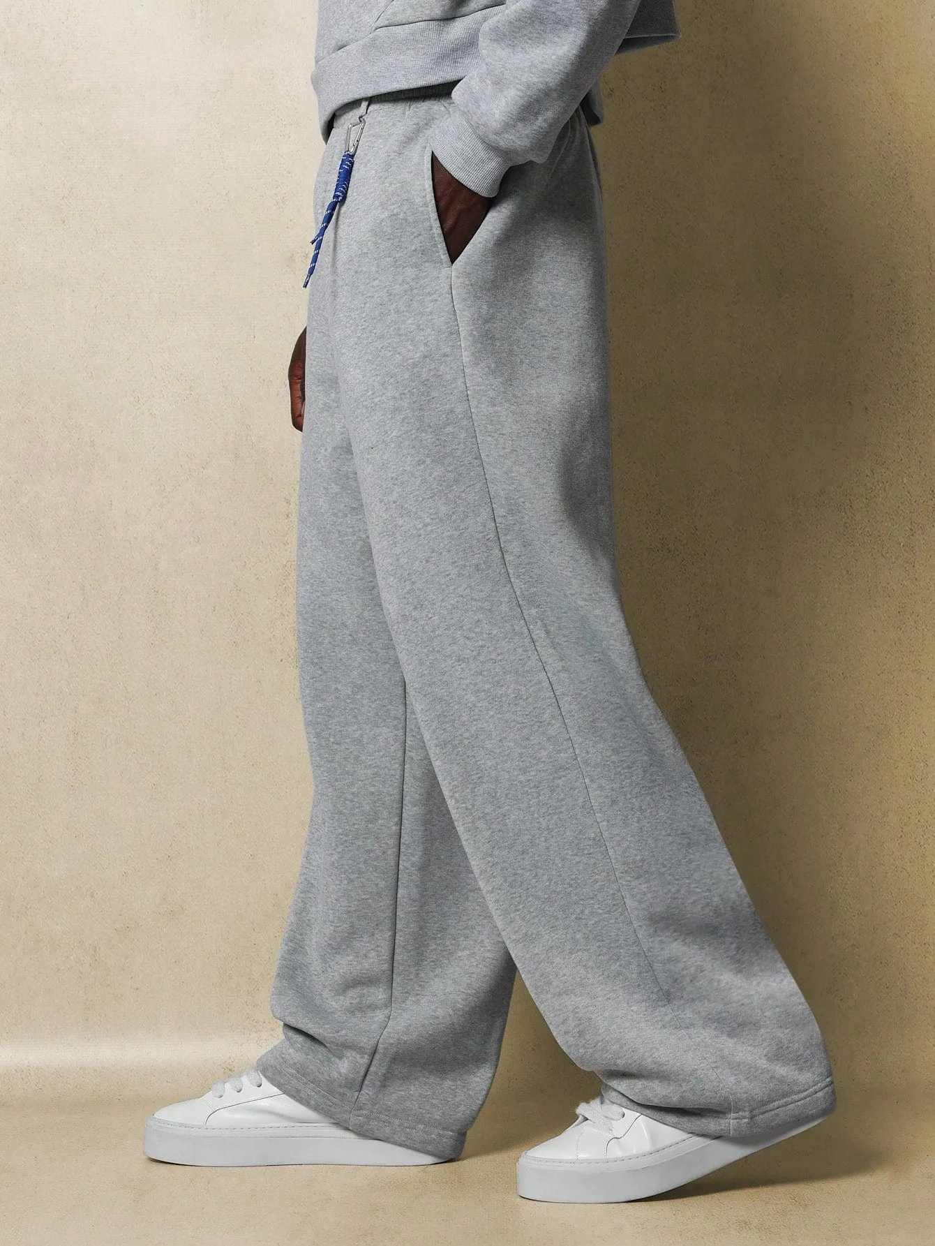 Balloon Fit Sweatpants With Metal Trim