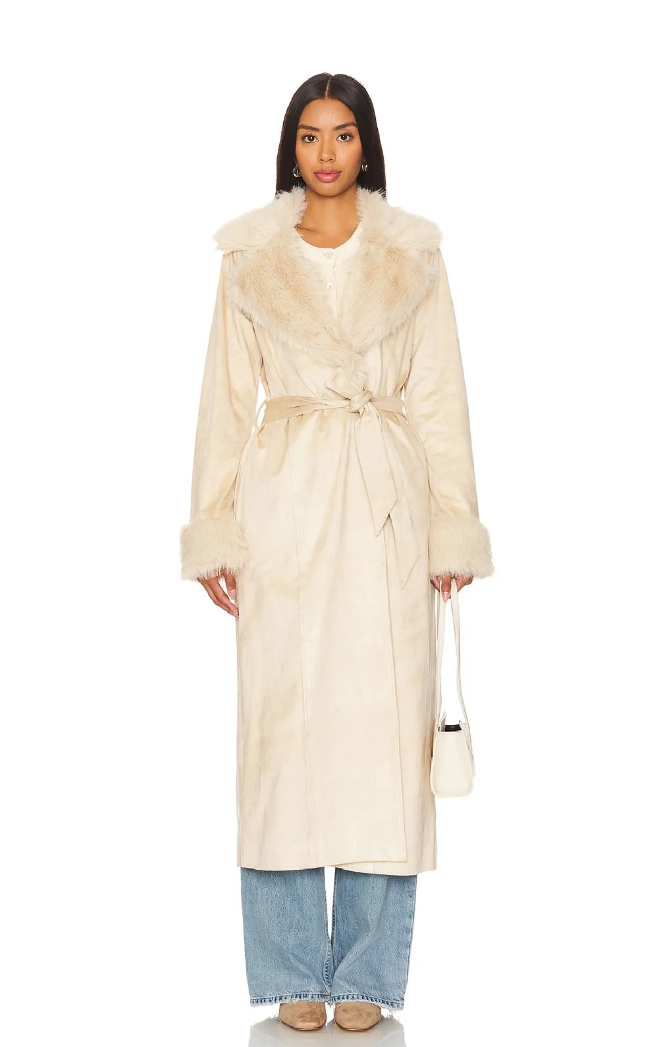 Beige Long Penny Lane Coat