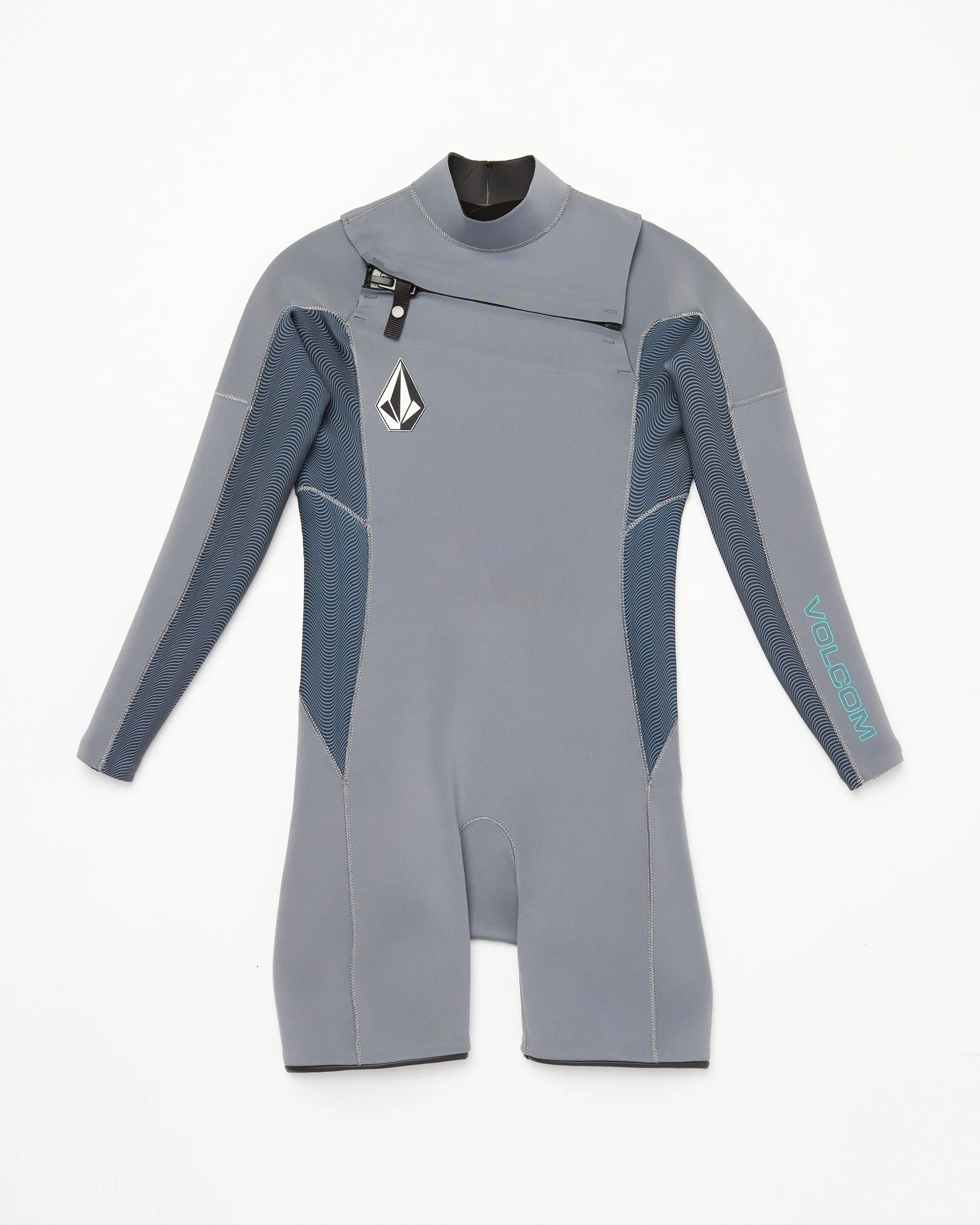 Big Boys Modulator 2mm Chest Zip Long Sleeve Springsuit - Charcoal