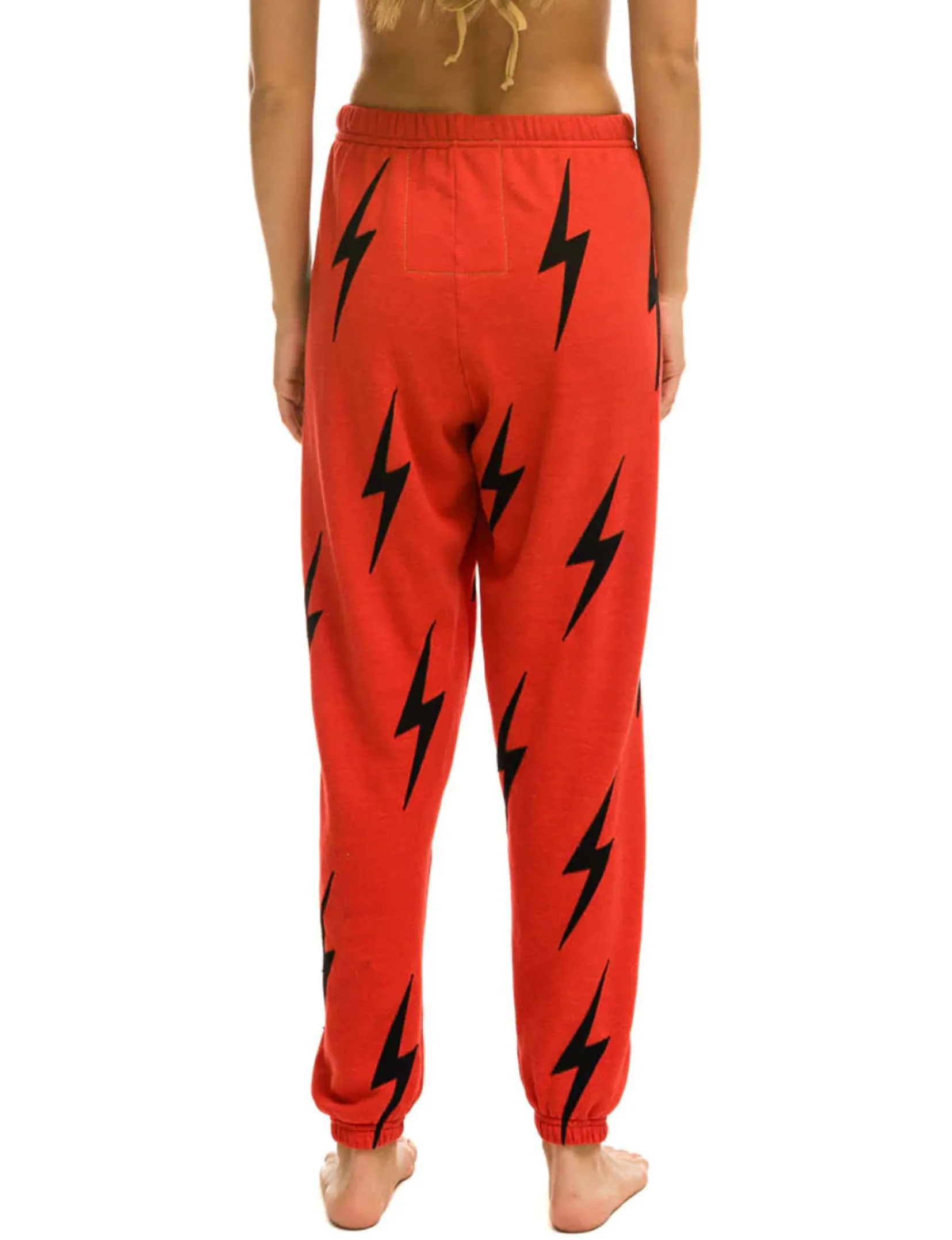 Bolt Stitch Repeat Sweatpant, Red/Black