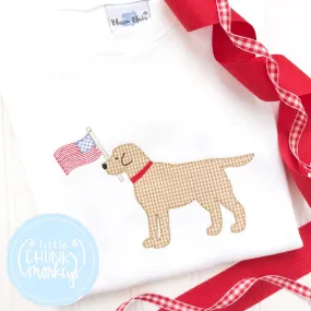 Boy Shirt - Lab with Flag