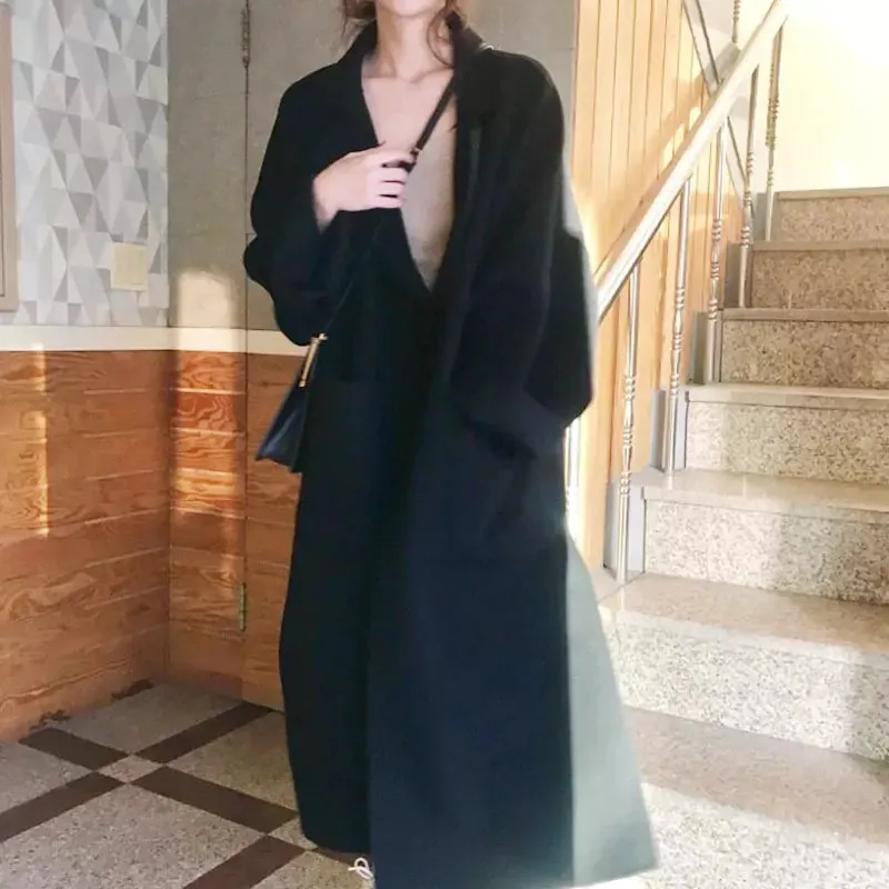 Buy Best Beautiful Women's Drop shoulder- Long wool coat