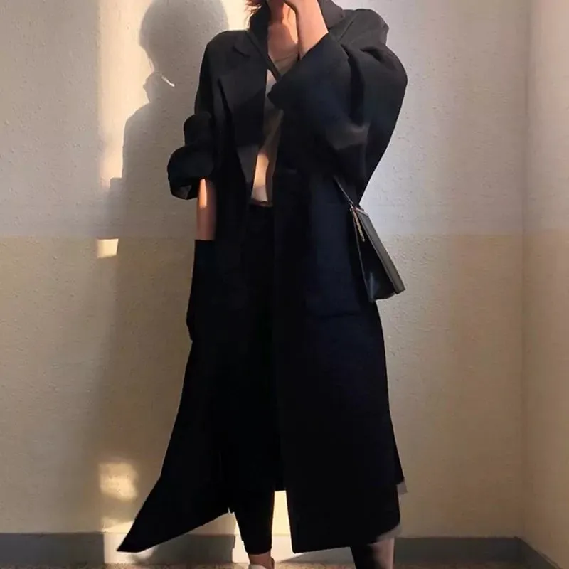 Buy Best Beautiful Women's Drop shoulder- Long wool coat