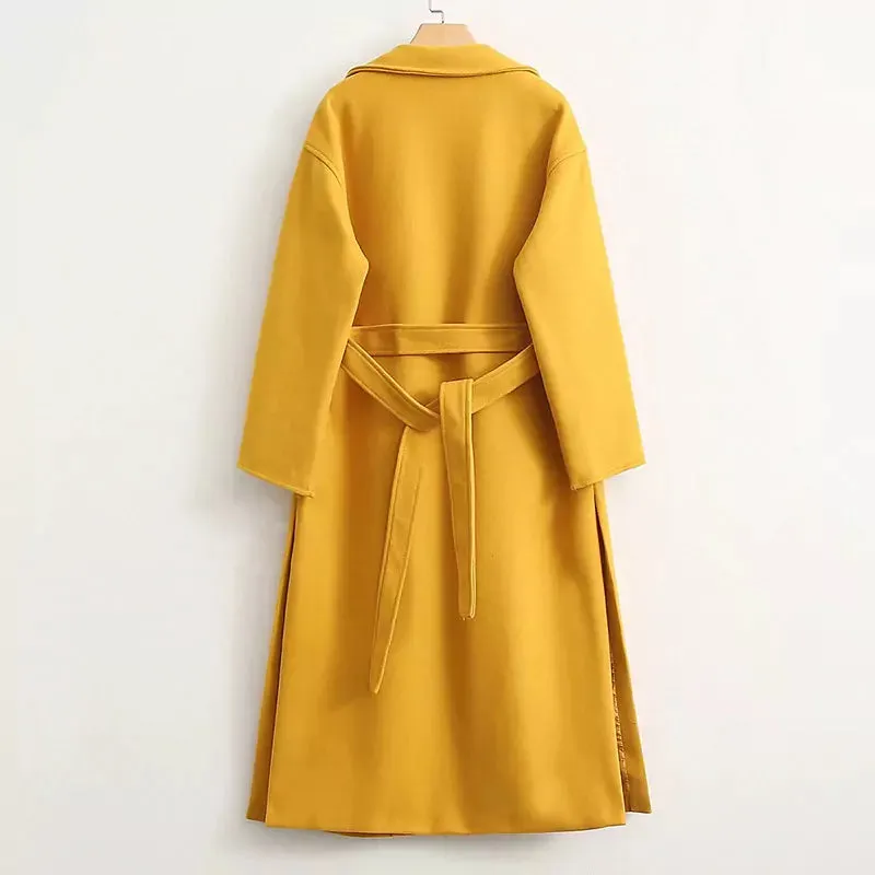 Buy Best Beautiful Women's Drop shoulder- Long wool coat