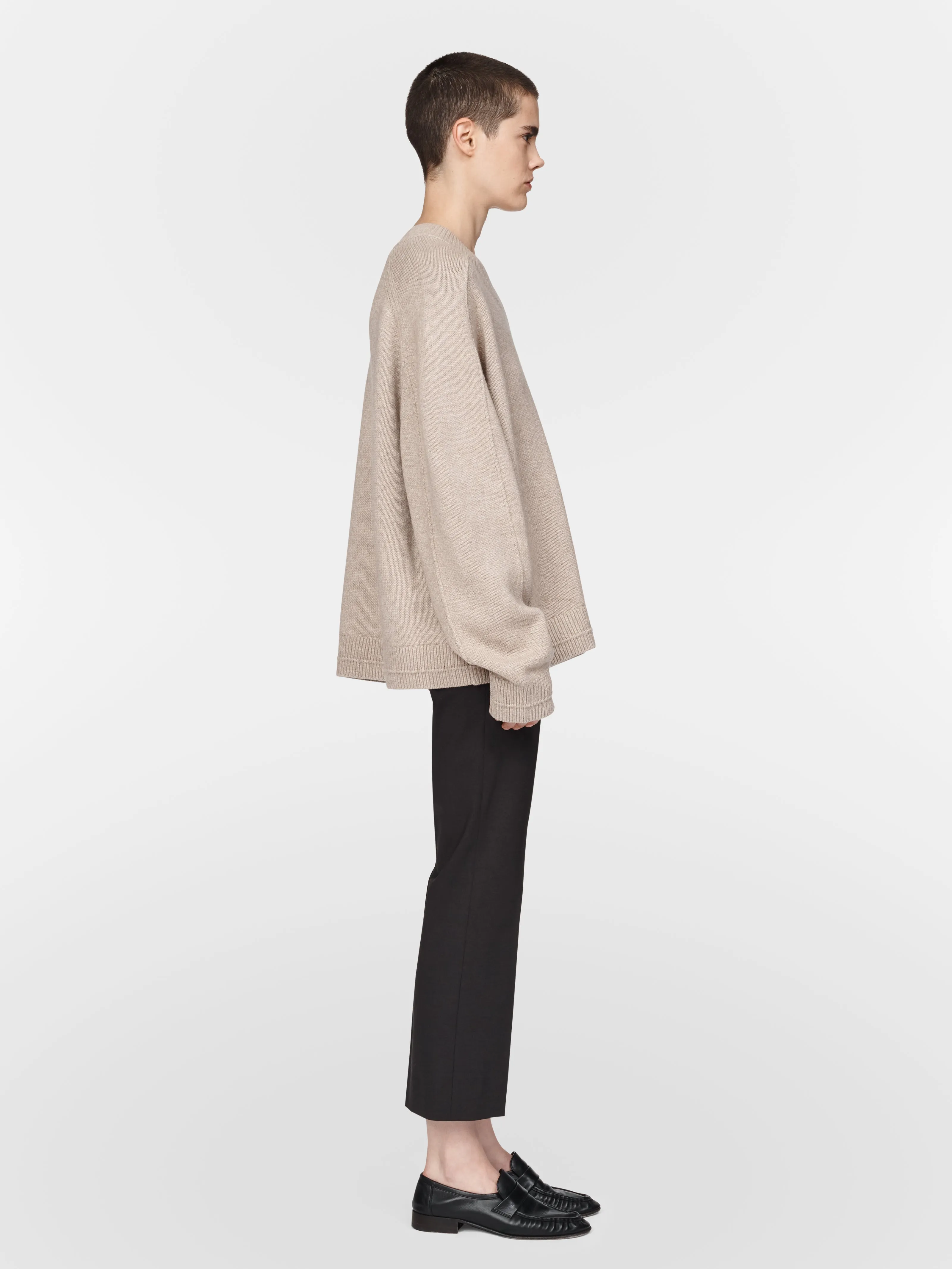 Cape V-Neck in Stone