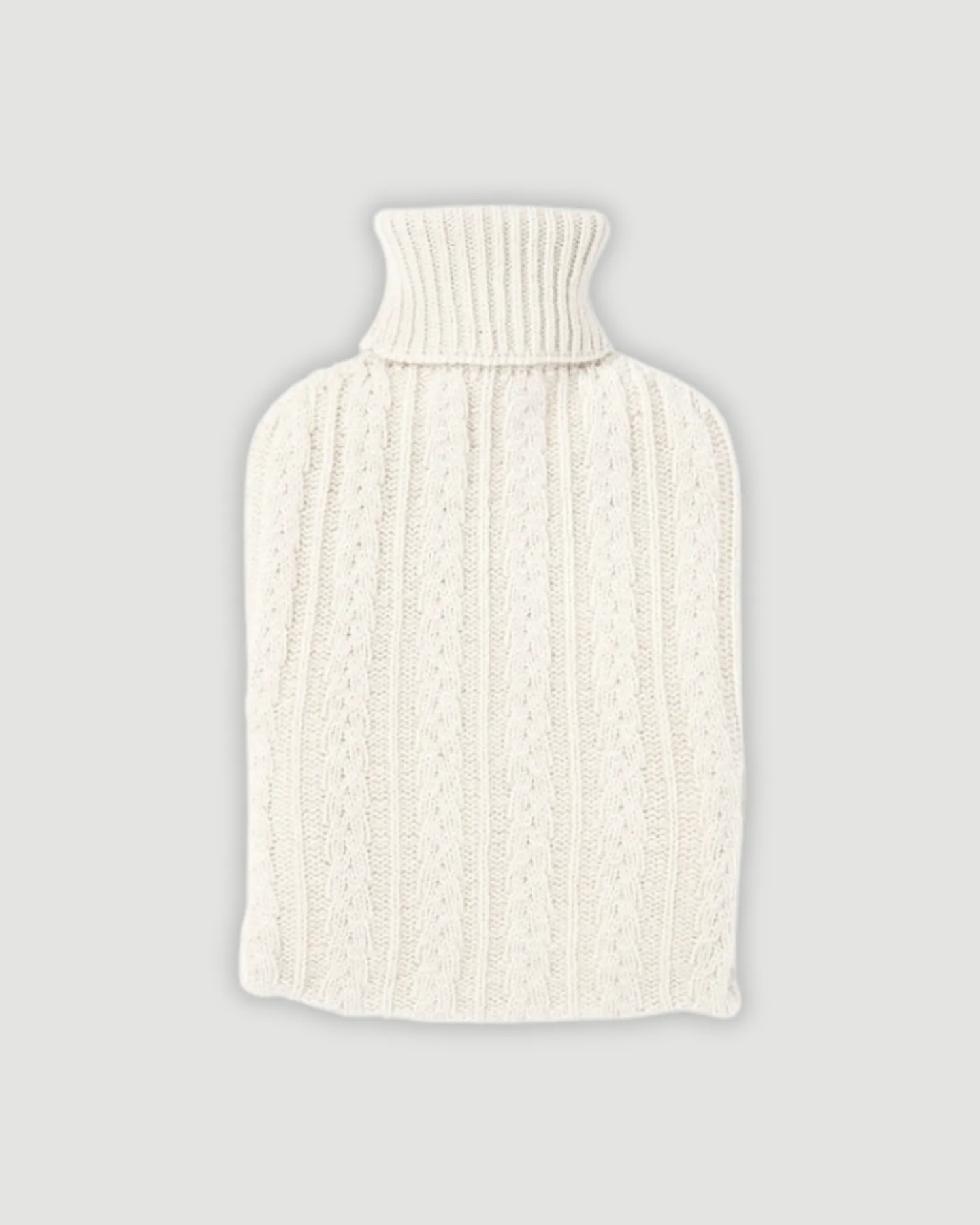 Cashmere Hot Water Bottle, Antique White