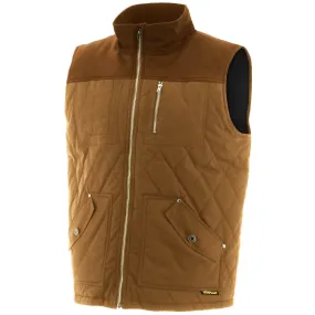 Caterpillar Waxed Cotton Vest  Bronze