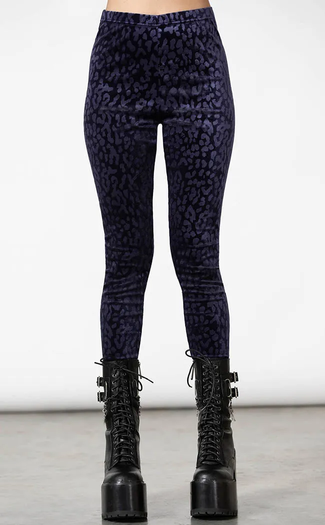 Caturday Leggings | Plum