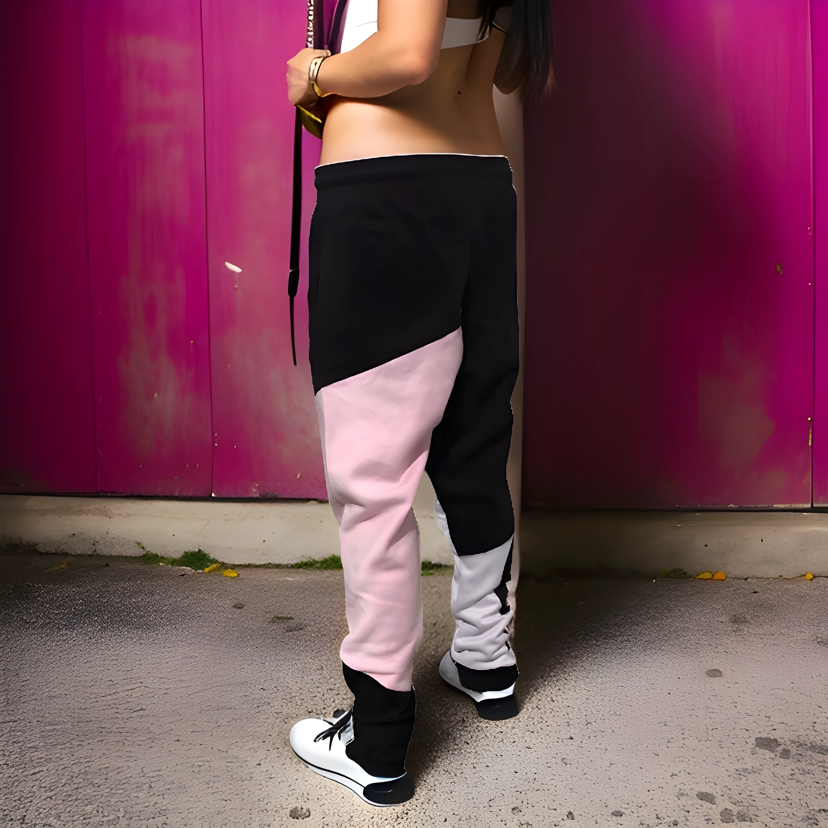 ^CHAMPION CHIEF^ LUXURY (PINK-MULTI) JOGGER SWEATPANTS (UNISEX) (CUT & SEW)