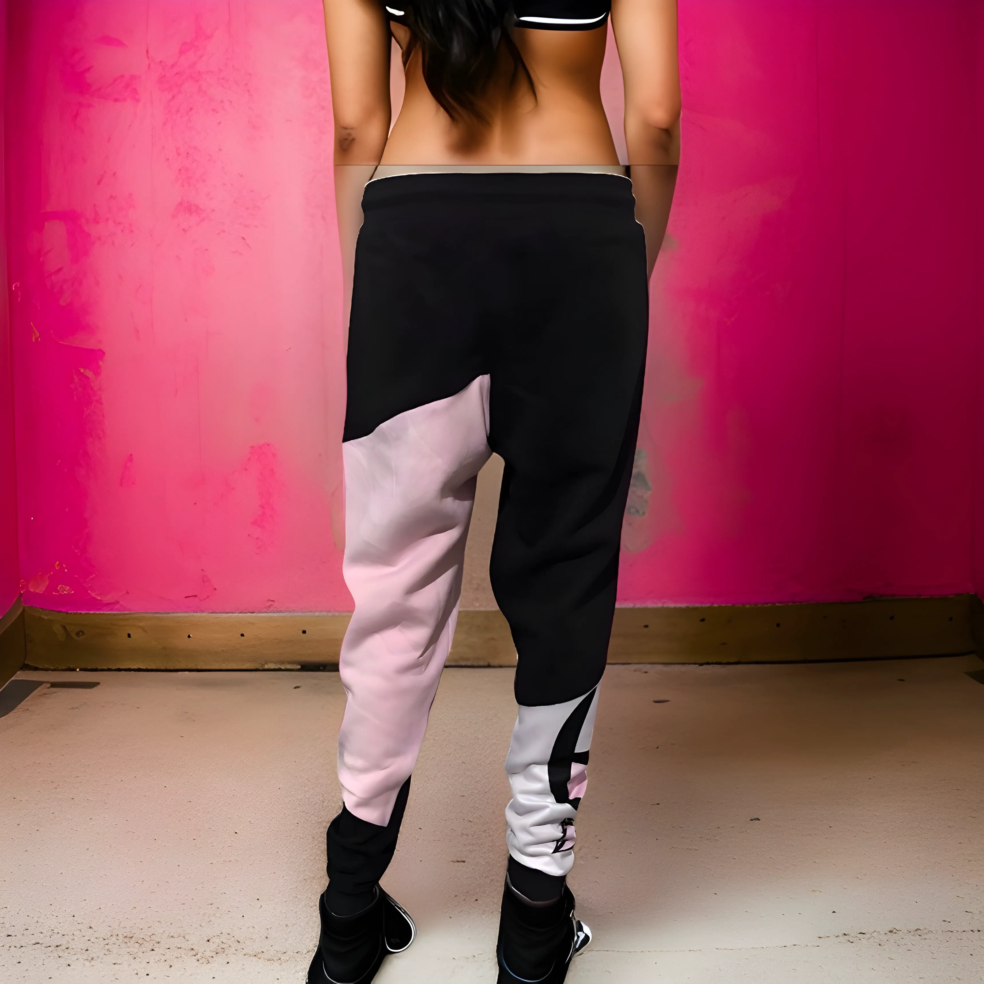 ^CHAMPION CHIEF^ LUXURY (PINK-MULTI) JOGGER SWEATPANTS (UNISEX) (CUT & SEW)