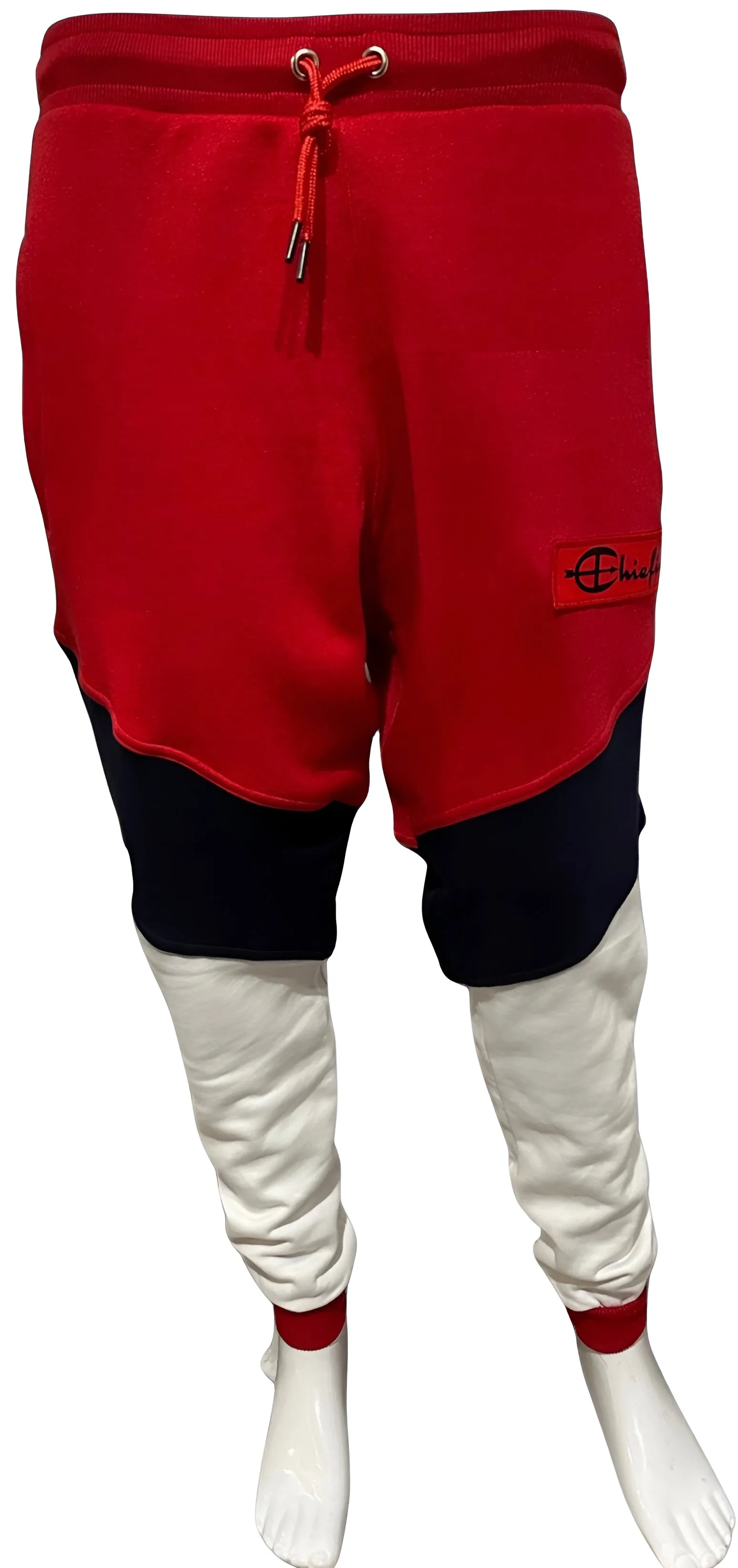 ^CHAMPION CHIEFIN’^ (RED-NAVY-WHITE) JOGGER SWEATPANTS