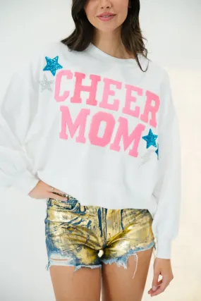 CHEER MOM PINK VARSITY PULLOVER