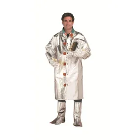 Chicago Protective Apparel 602-ACK-5XL 19 Oz Aluminized Carbon Kevlar Style-A 45" Coat, 5X-Large, 1 Each