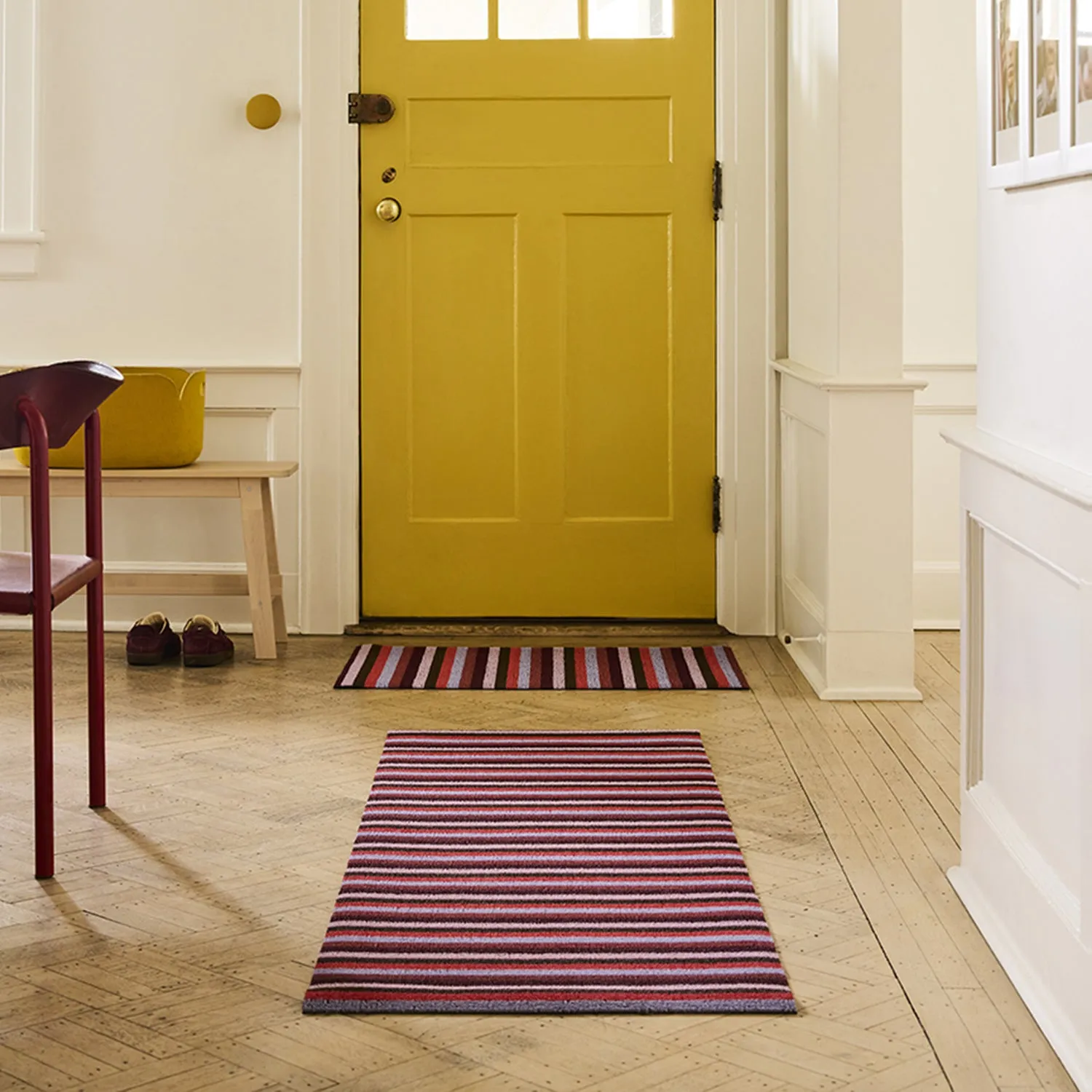 chilewich | large doormat 61x91cm (24x36") | even stripe berry