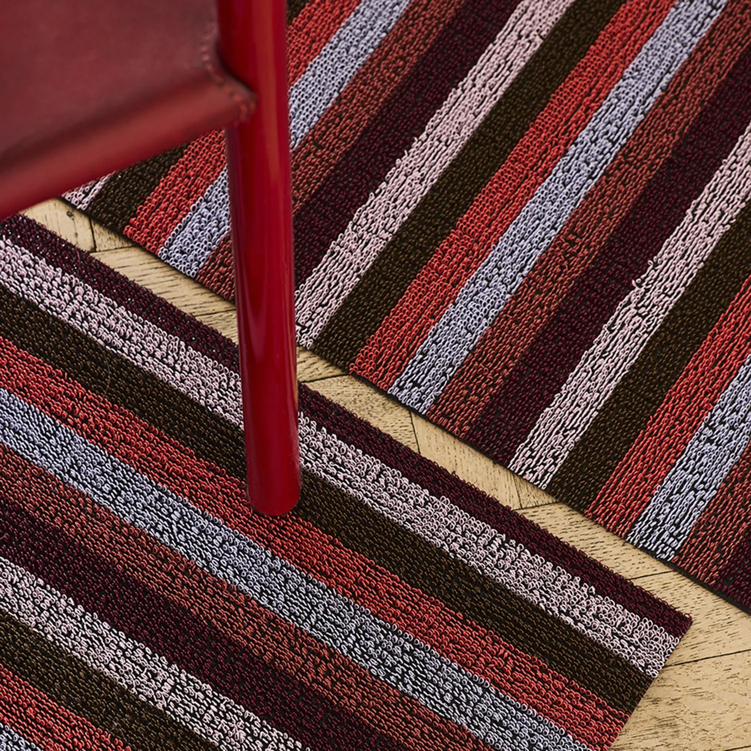 chilewich | large doormat 61x91cm (24x36") | even stripe berry