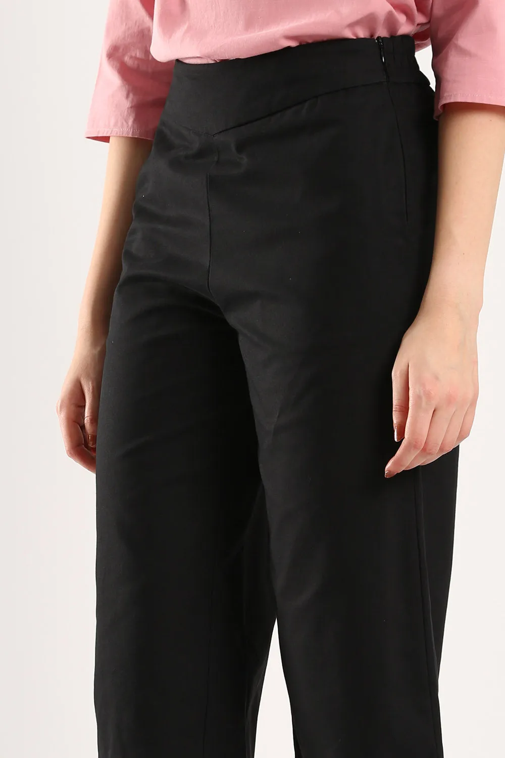 Classic Cotton Culottes in Black