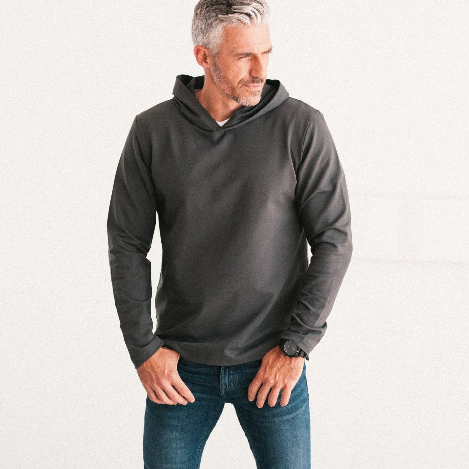 Clean Hoodie –  Slate Gray French Terry