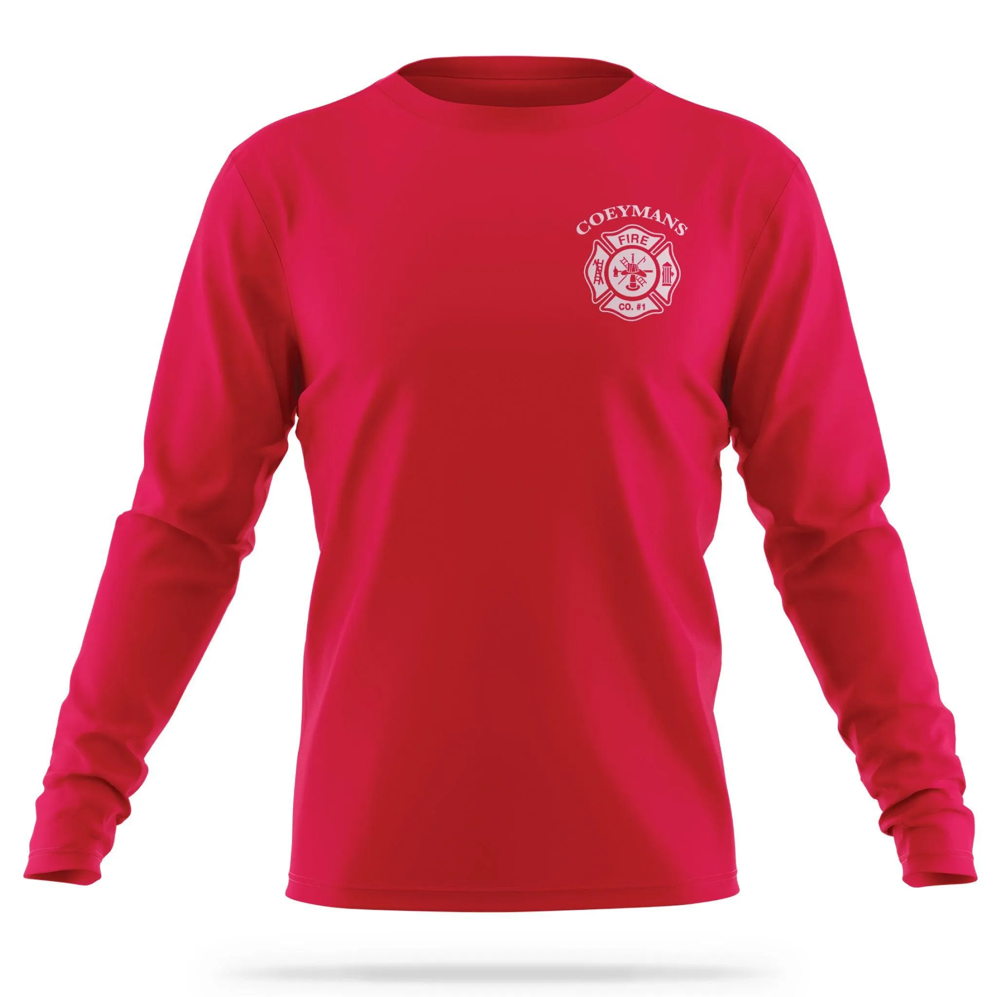 [COEYMANS FIRE COMPANY] Utility Long Sleeve Shirt [RED]