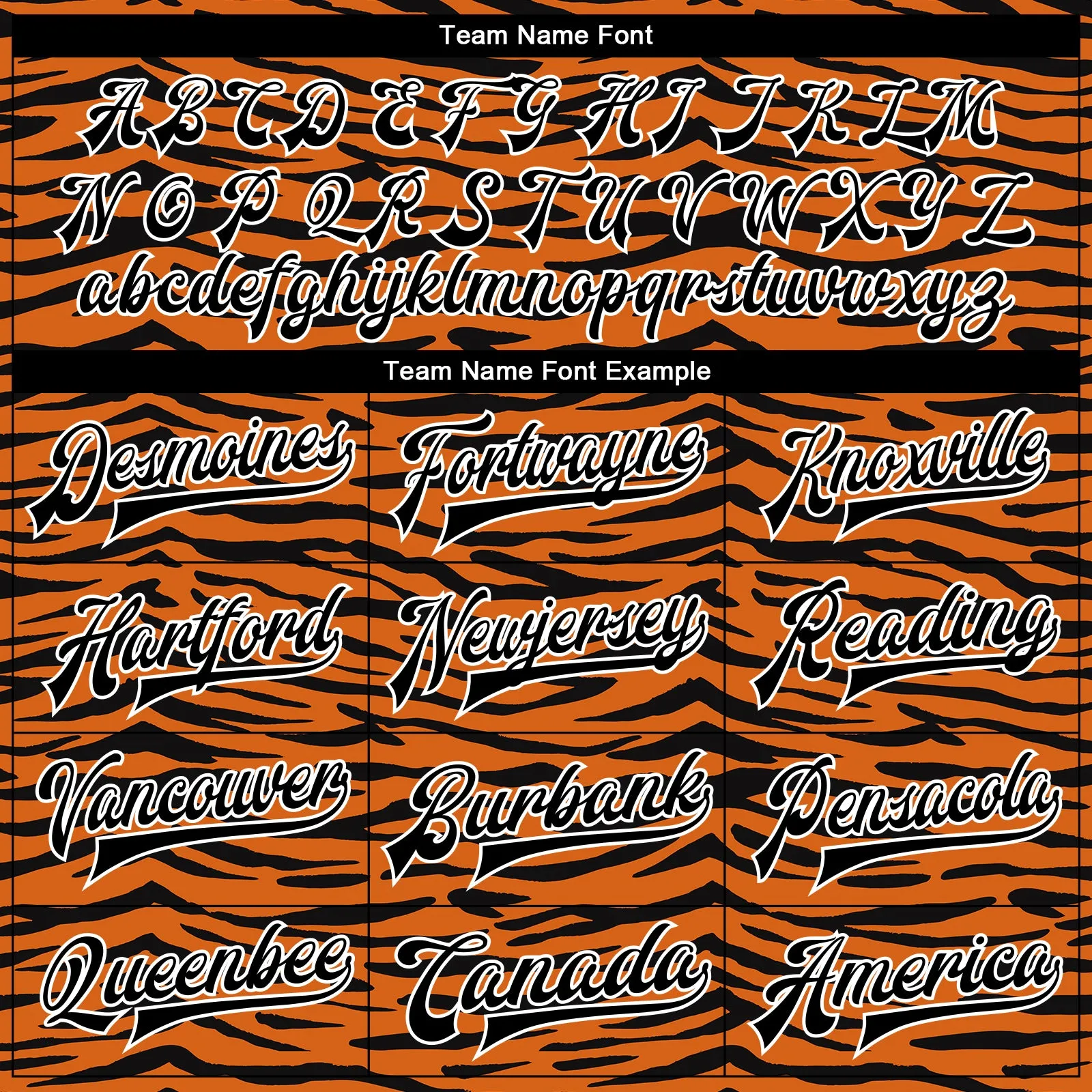 Custom Orange Black-White Tiger Stripes 3D Pattern Design Bomber Full-Snap Varsity Letterman Jacket