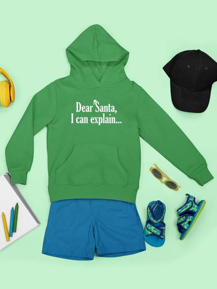 Dear Santa... Hoodie -SmartPrintsInk Designs